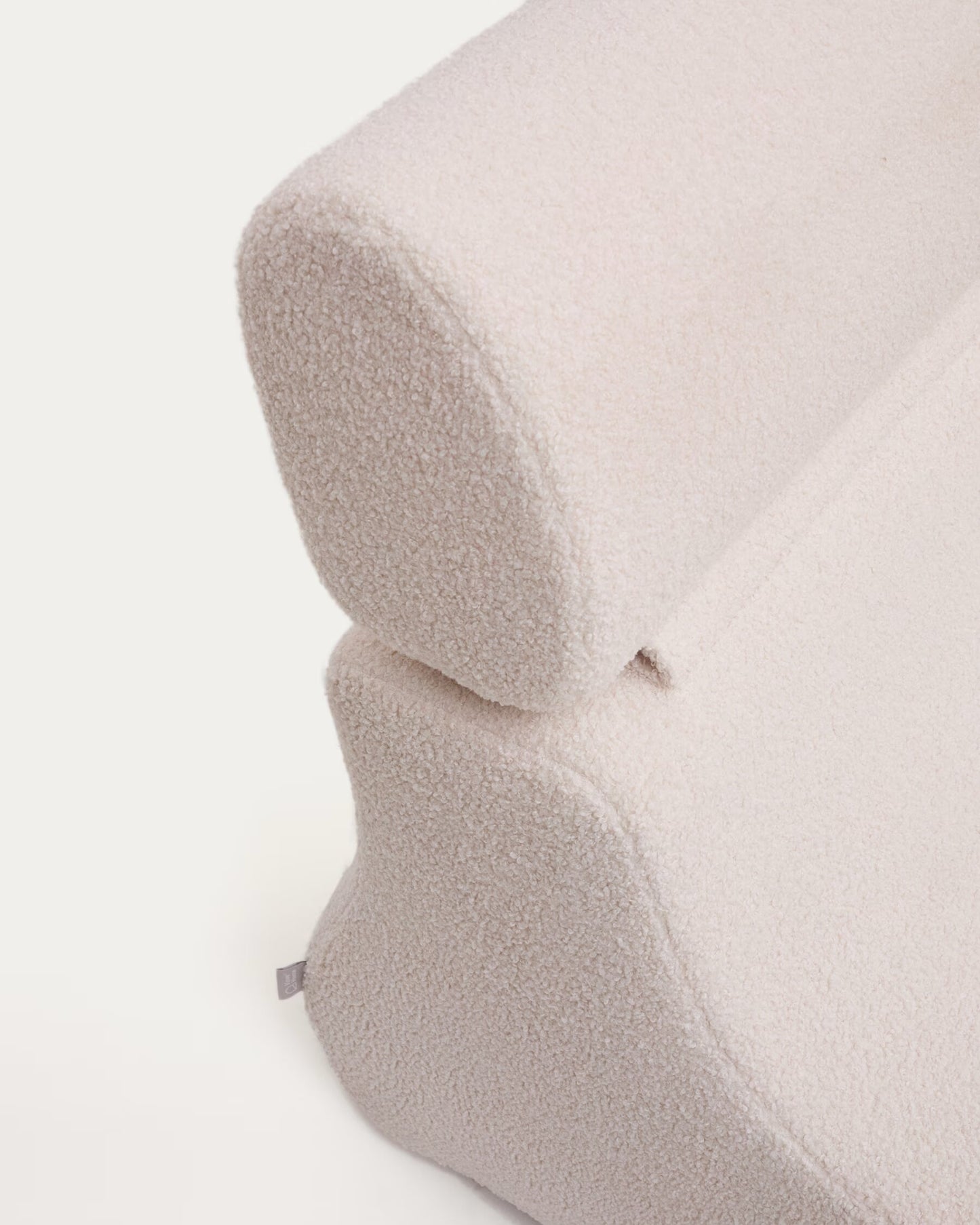 Kave Home Club fauteuil bouclé Ecru