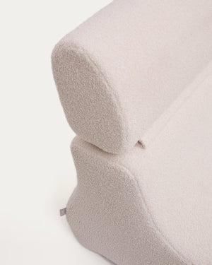 Kave Home Club fauteuil bouclé Ecru