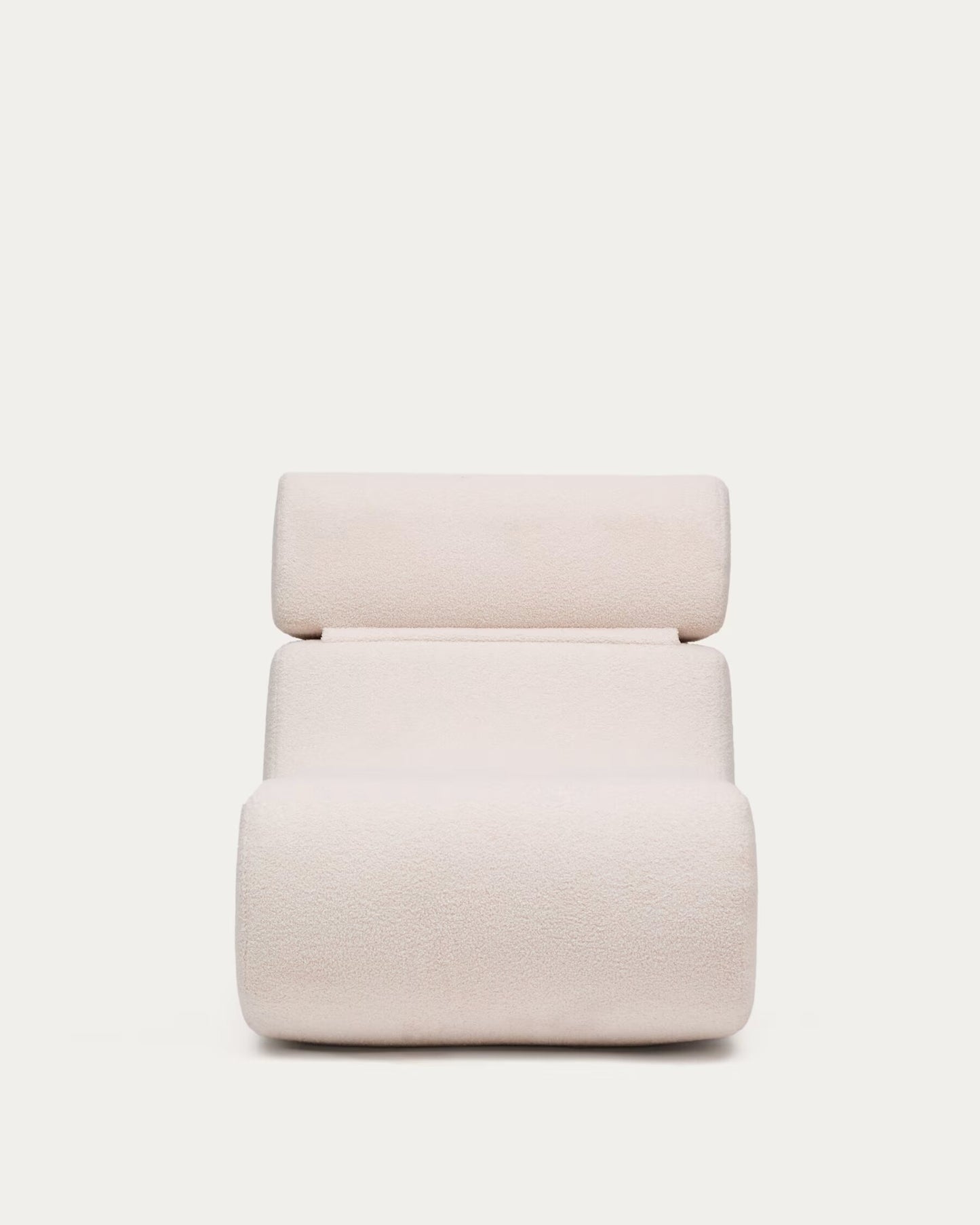 Kave Home Club fauteuil bouclé Ecru