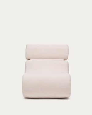 Kave Home Club fauteuil bouclé Ecru