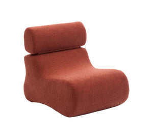 Kave Home Club fauteuil bouclé Terracotta