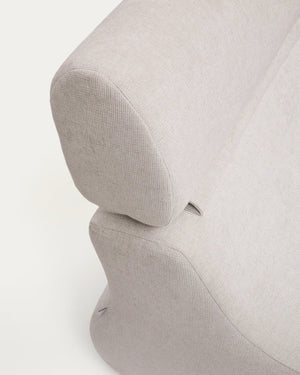 Kave Home Club fauteuil chenille Beige