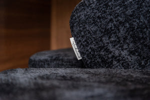 Richmond Savoy barkruk H82 chenille Black