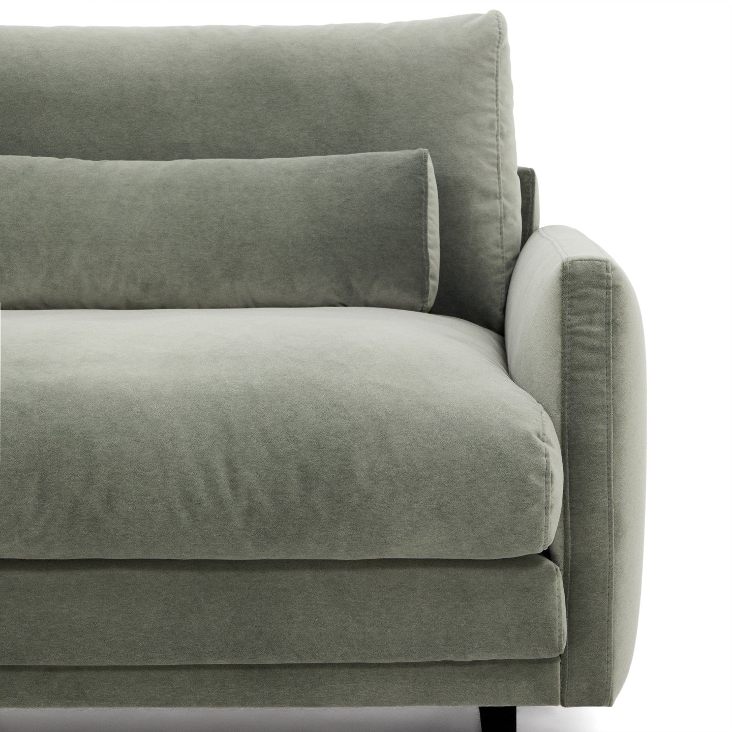 Kave Home Veliro 3-zits bank fluweel Groen