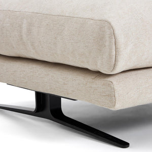 Kave Home Veliro hocker chenille Beige