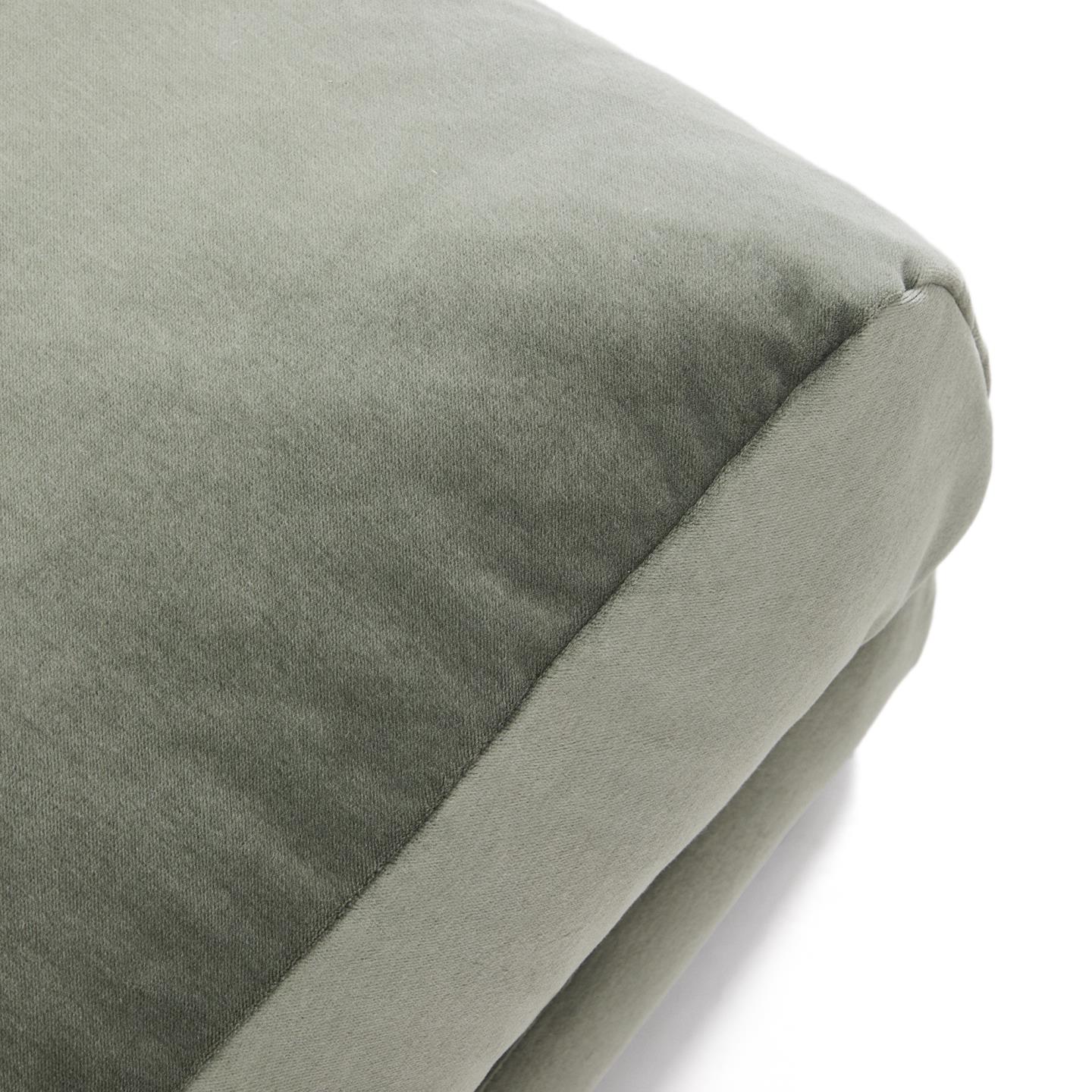 Kave Home Veliro hocker fluweel Groen