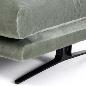 Kave Home Veliro hocker fluweel Groen