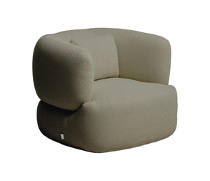 Kave Home Martina fauteuil met kussen chenille Groen