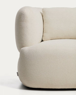 Kave Home Martina fauteuil met kussen chenille Ecru