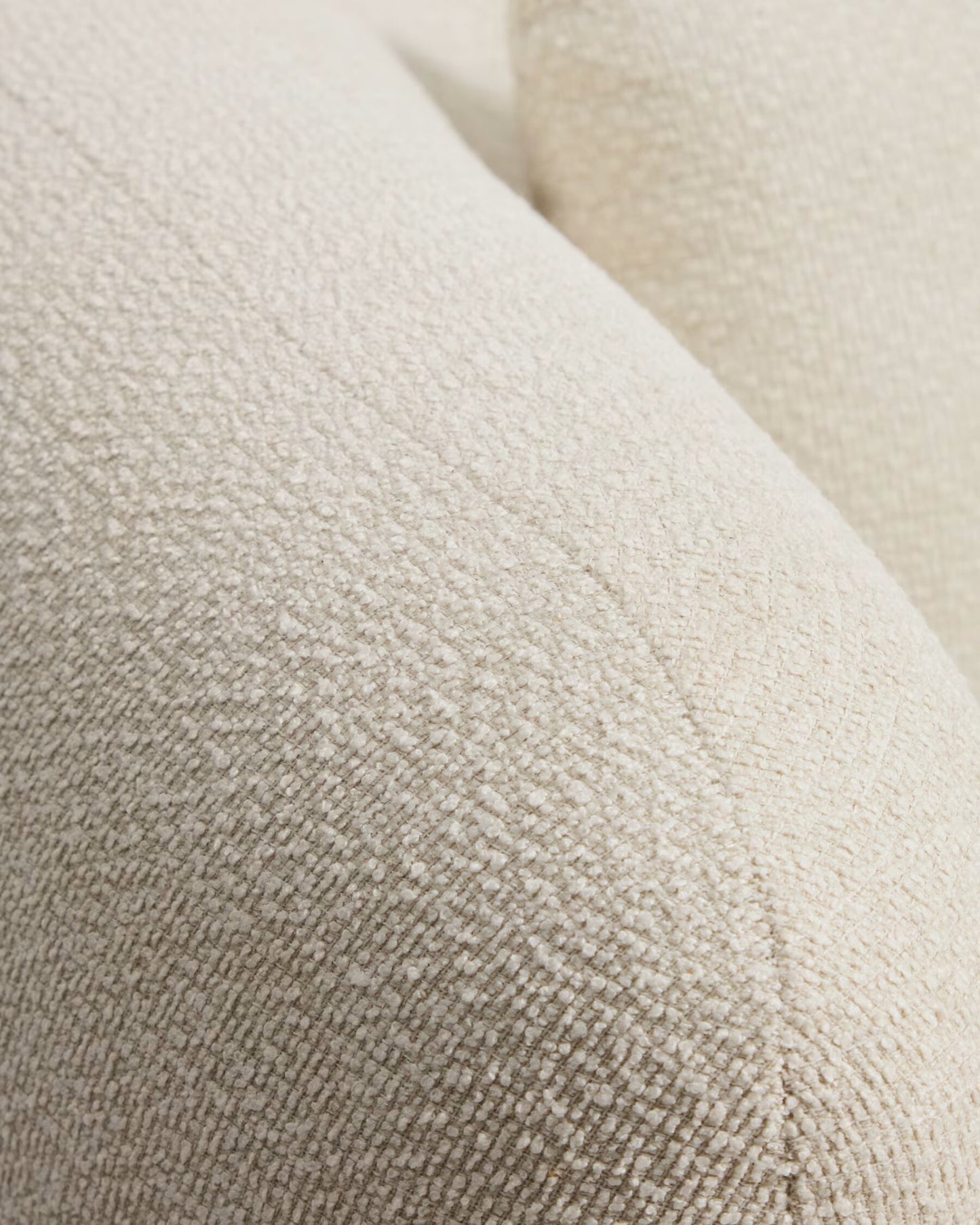 Kave Home Martina fauteuil met kussen chenille Ecru