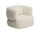 Kave Home Martina fauteuil met kussen chenille Ecru