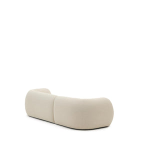 Kave Home Martina 3-zits bank Chaise Longue links Ecru