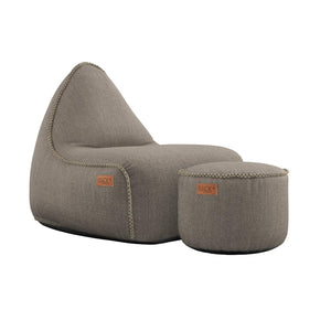 SACKit Cobana zitzak en poef Taupe