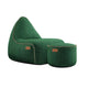 SACKit Cobana zitzak en poef Green