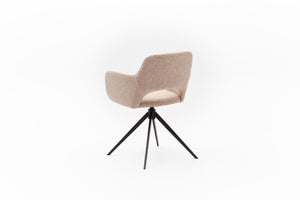 HelloChair HC31 Lillem eetkamerstoel San Remo Ecru spinpoot zwart