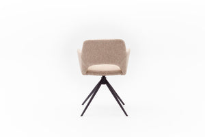 HelloChair HC31 Lillem eetkamerstoel San Remo Ecru spinpoot zwart