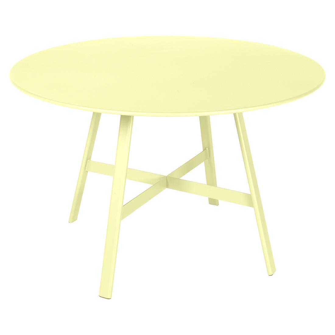 Fermob So'o tuintafel Ø 117 cm Frosted lemon