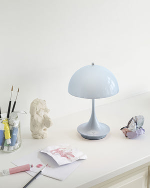 Louis Poulsen Panthella 160 Portable tafellamp Brown Opal Chrome