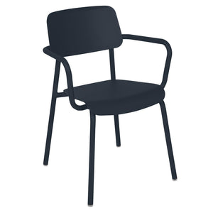 Fermob Studie tuinstoel met arm Deep blue