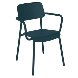 Fermob Studie tuinstoel met arm Acapulco blue