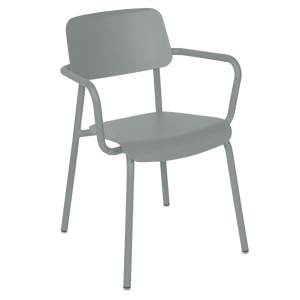 Fermob Studie tuinstoel met arm Lapilli grey