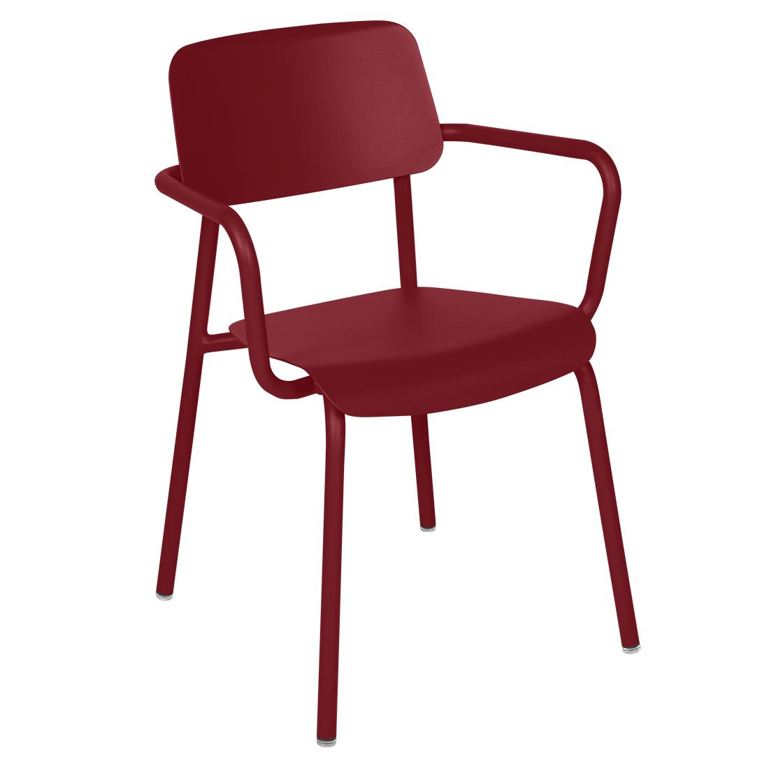Fermob Studie tuinstoel met arm Chili