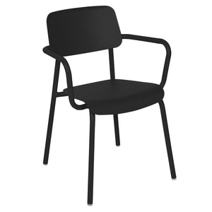 Fermob Studie tuinstoel met arm Liquorice