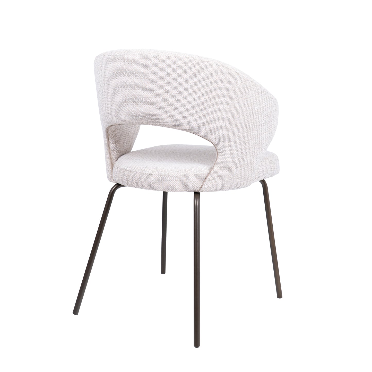 HelloChair HC25 Seli eetkamerstoel Chacha Natural vierpoot zwart