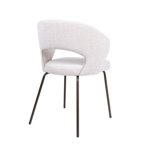 HelloChair HC25 Seli eetkamerstoel Chacha Natural vierpoot zwart