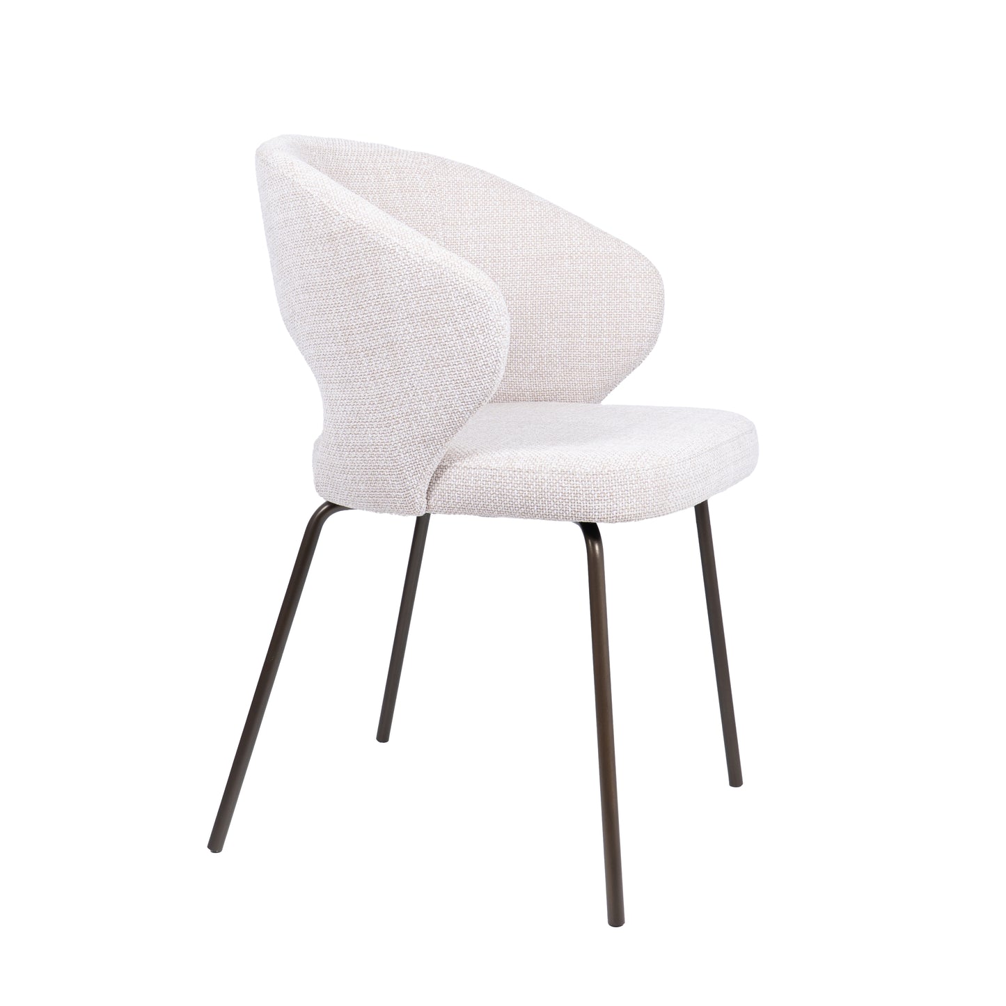 HelloChair HC25 Seli eetkamerstoel Chacha Natural vierpoot zwart