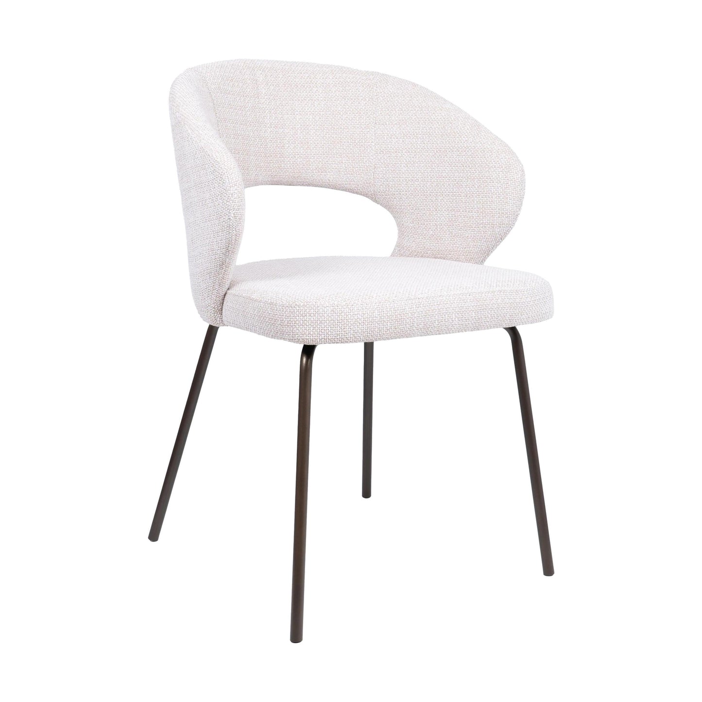 HelloChair HC25 Seli eetkamerstoel Chacha Natural vierpoot zwart