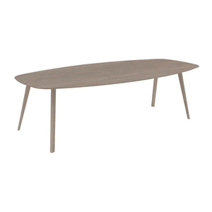 HelloTable Novum 15 eettafel Semi Ovaal 240x110 cm eiken royal grey