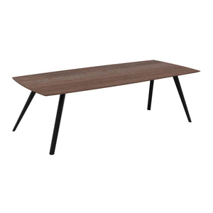 HelloTable Novum 15 eettafel Semi Rechthoekig 240x100 cm eiken dark stained/zwart