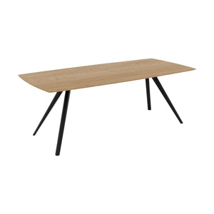 HelloTable Novum 30 eettafel Semi Rechthoekig 250x100 cm naturel eiken/zwart