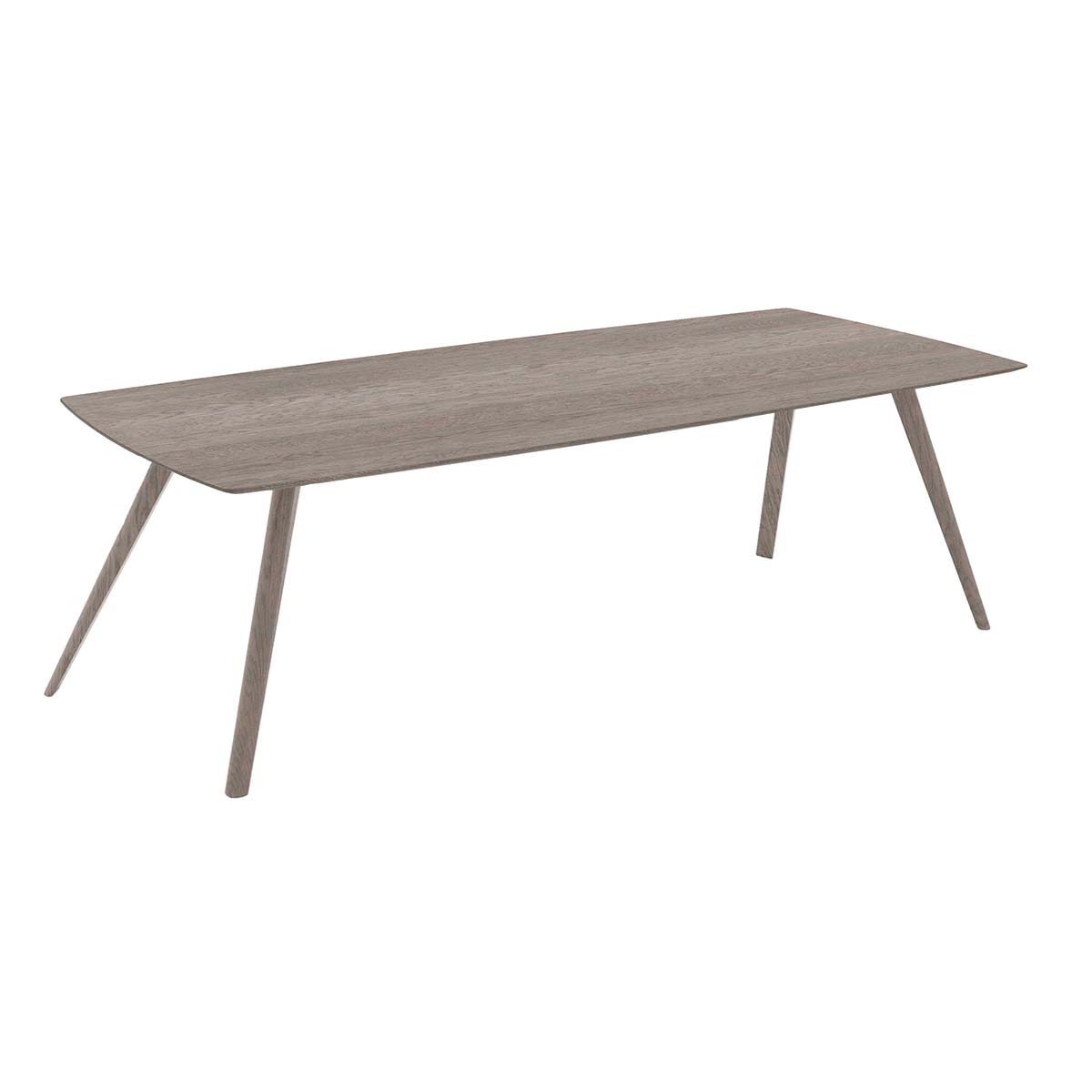 HelloTable Novum 15 eettafel Semi Rechthoekig 250x100 cm eiken royal grey