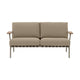 Muuto Settle 2-zits tuinbank Ribbed Weave 5/Taupe
