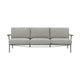 Muuto Settle 3-zits tuinbank Ribbed Weave 2/Dark Green