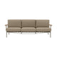 Muuto Settle 3-zits tuinbank Ribbed Weave 5/Taupe