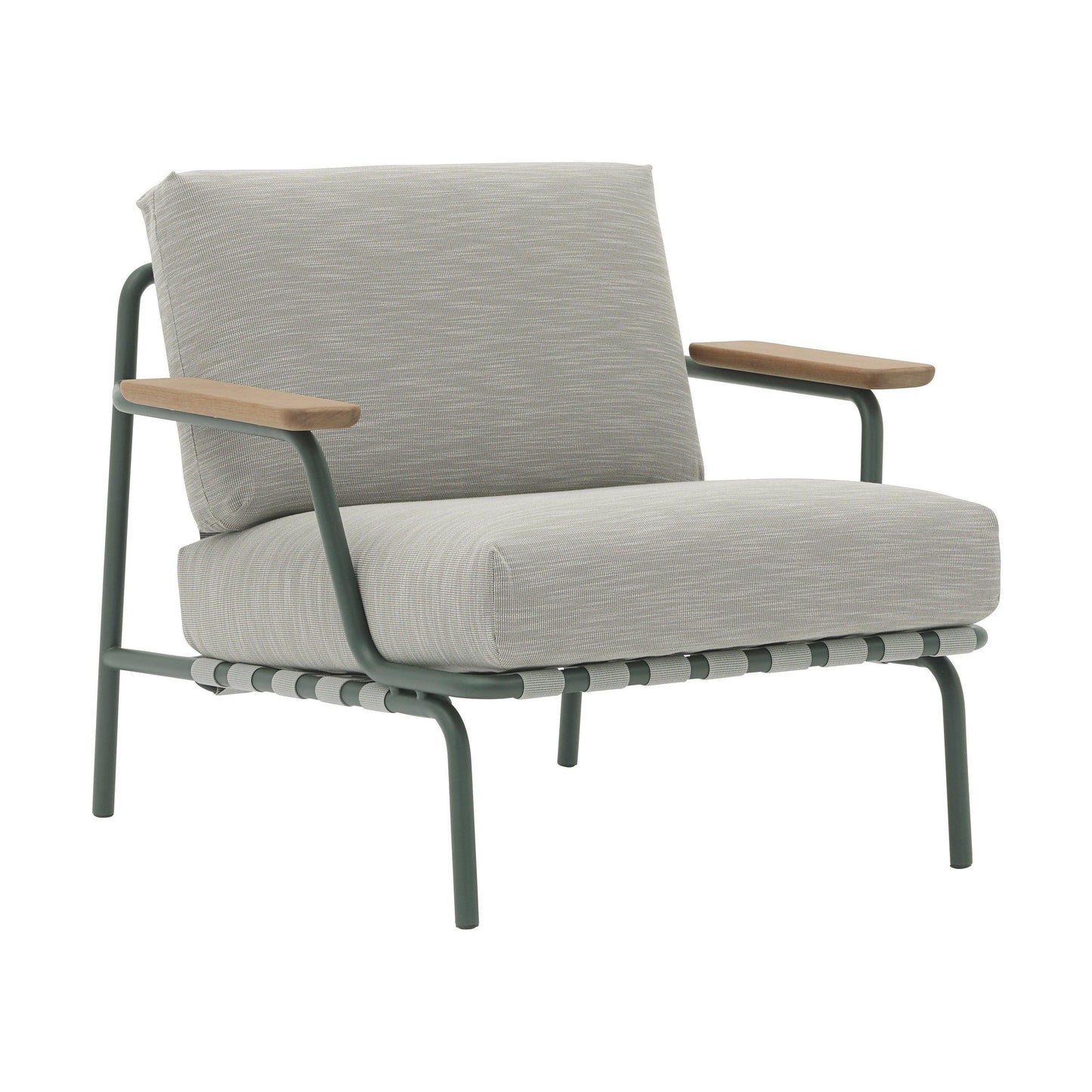 Muuto Settle loungestoel Ribbed Weave 2/Dark Green