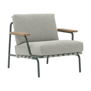 Muuto Settle loungestoel Ribbed Weave 2/Dark Green