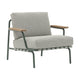 Muuto Settle loungestoel Ribbed Weave 2/Dark Green