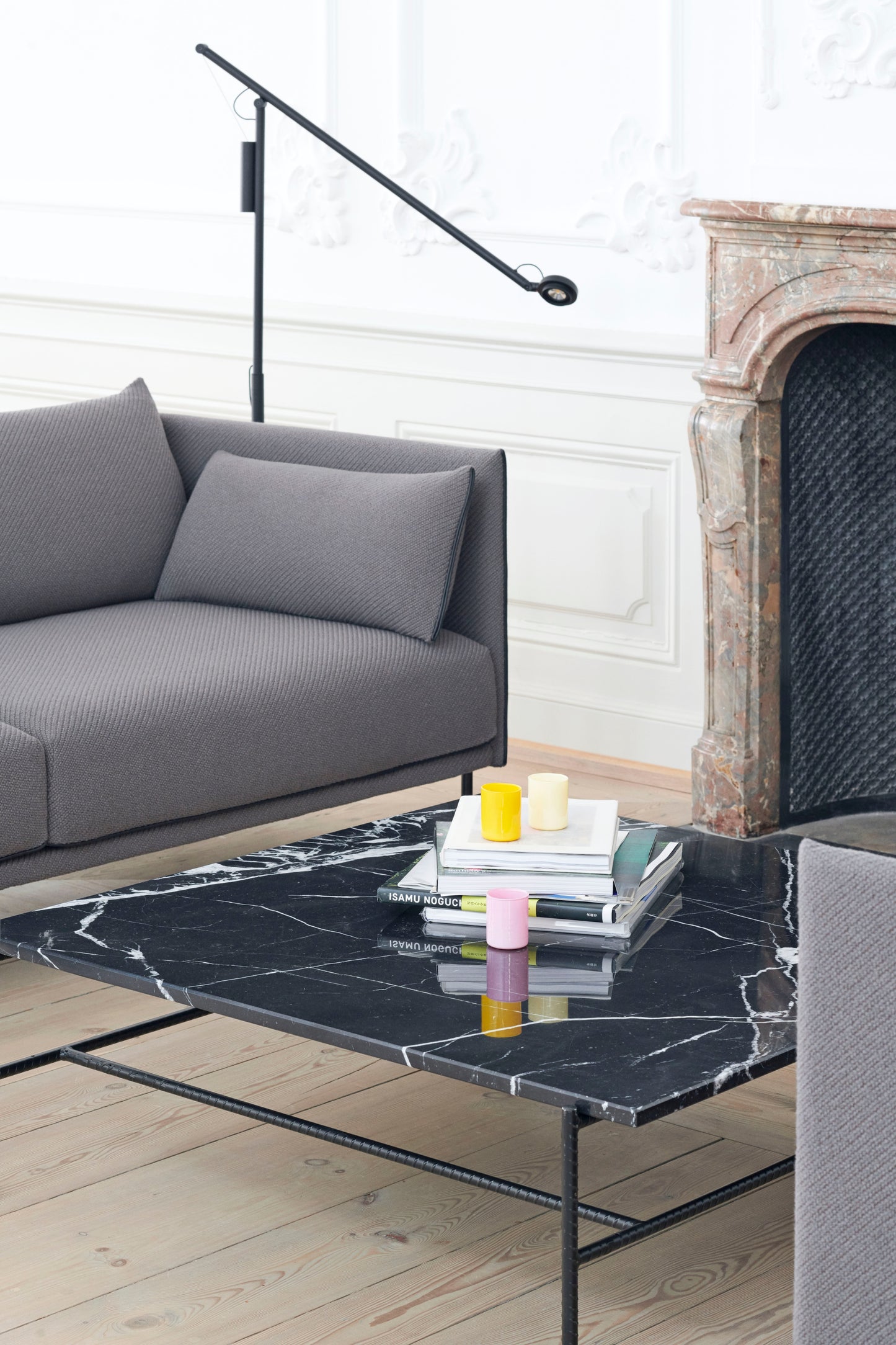 HAY Fifty-Fifty vloerlamp Soft Black