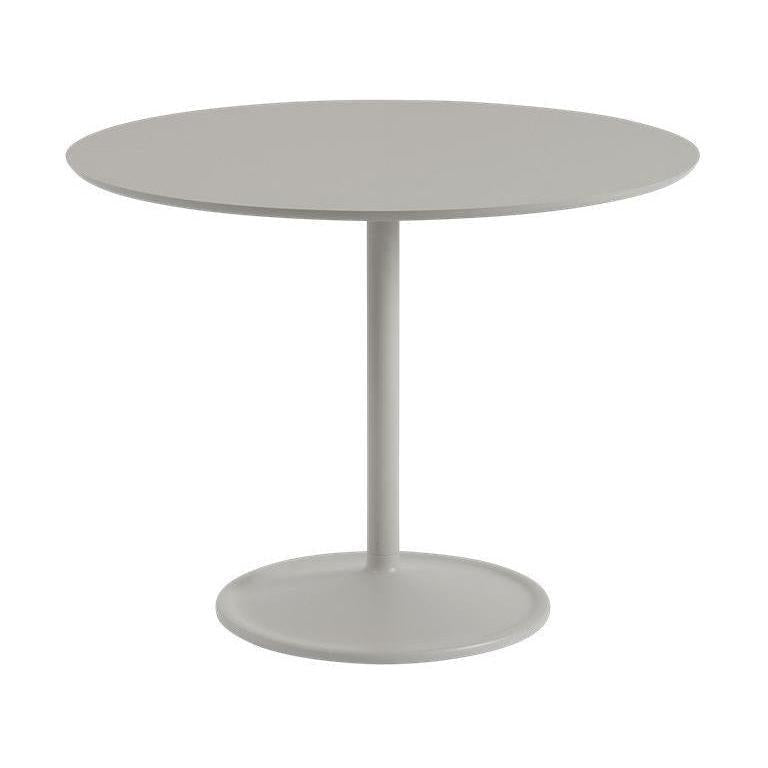 Muuto Soft eettafel rond Ø95 cm Grey Linoleum/Grey