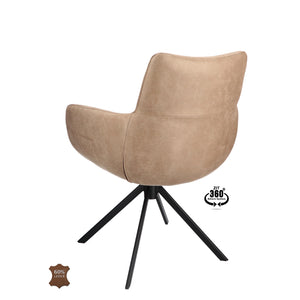 HelloChair HC34 Comfo eetkamerstoel microleder Bull Liver