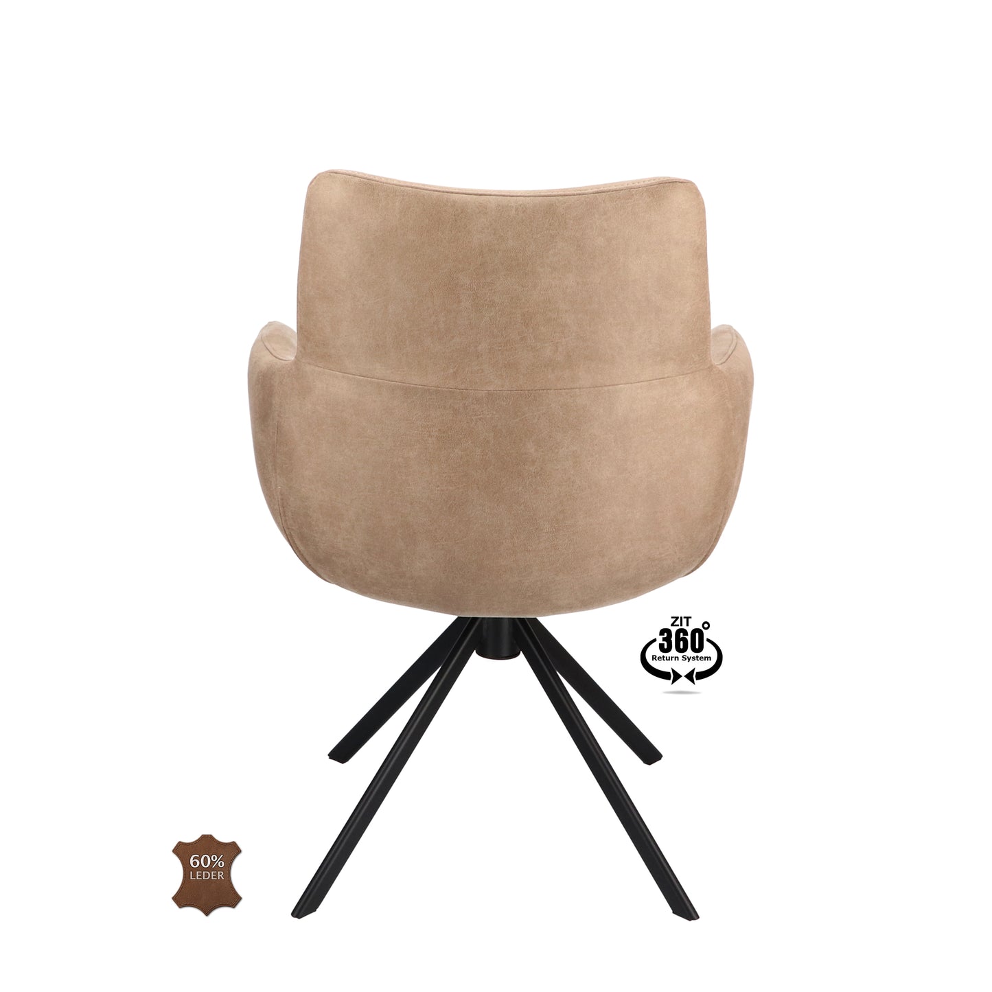 HelloChair HC34 Comfo eetkamerstoel microleder Bull Liver