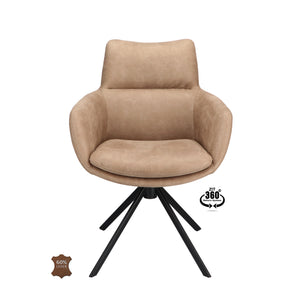 HelloChair HC34 Comfo eetkamerstoel microleder Bull Liver
