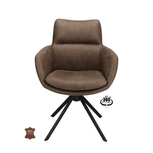 HelloChair HC34 Comfo eetkamerstoel microleder Bull Wood