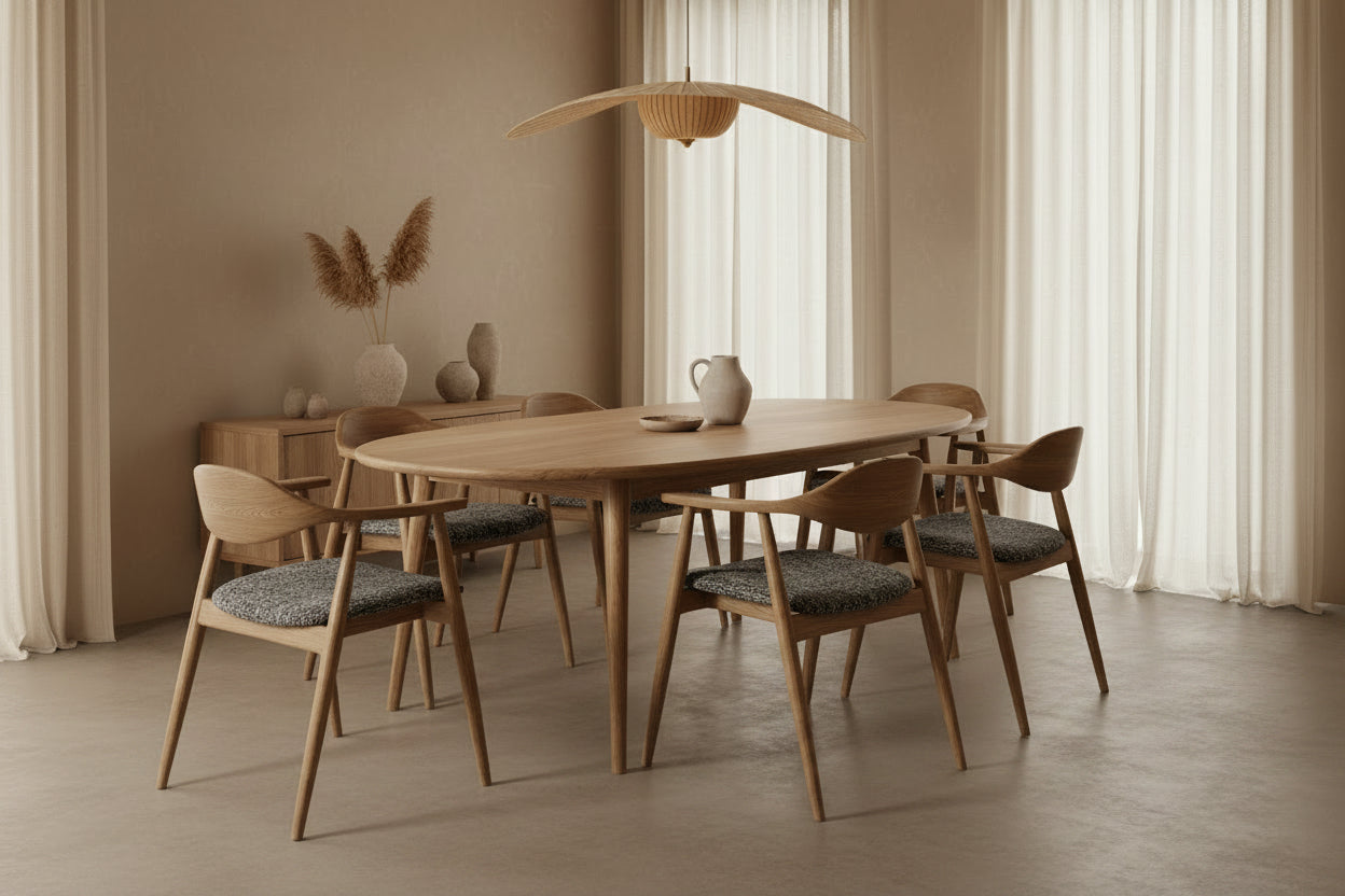 HelloChair HC309 Ori eetkamerstoel Boh 800 eiken waxed wild