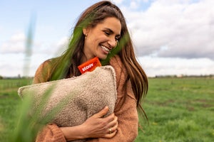 Stoov Ploov warmtekussen 45x60 cm Woolly Graphite