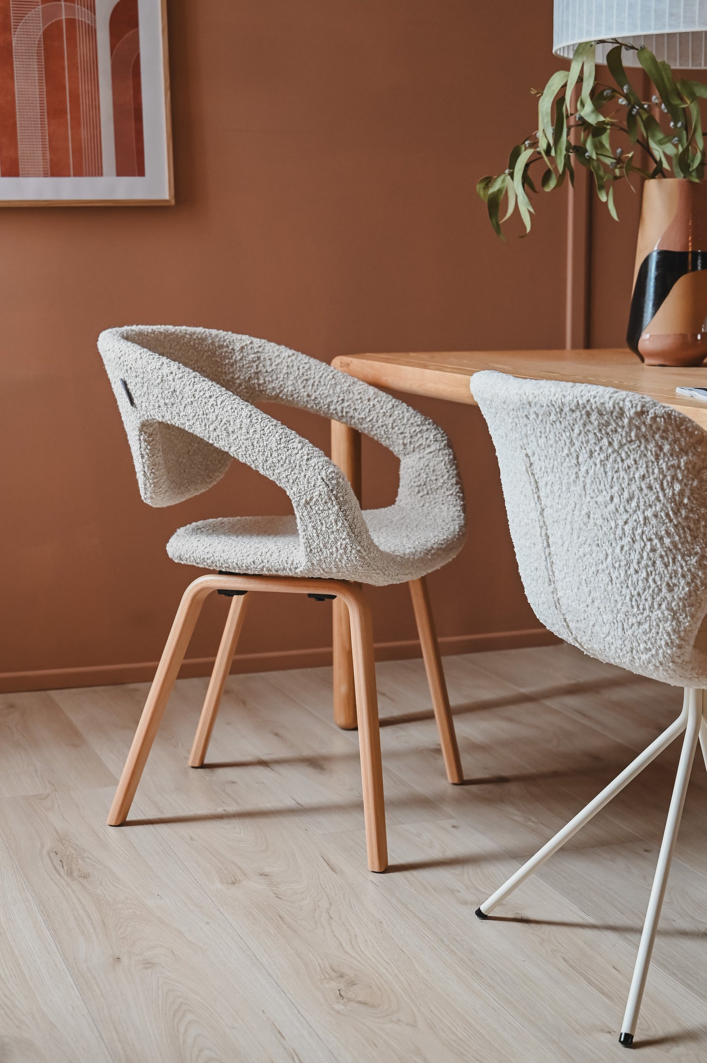 Zuiver Flexback eetkamerstoel Beige